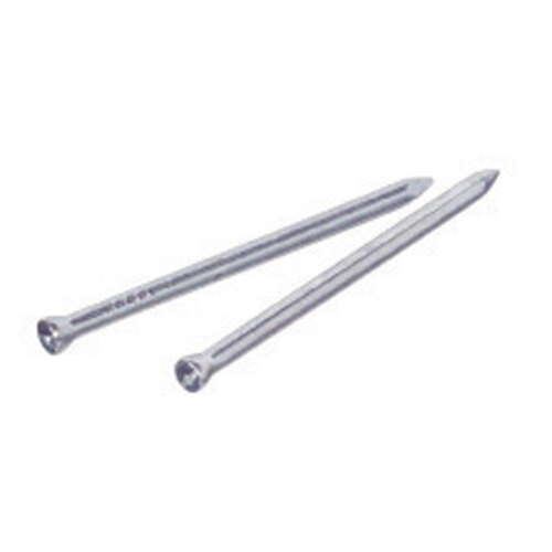 Nail 1-5/8" Trim Steel Flat Head Silver