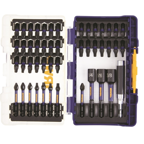 Impact Driver Bit Set Impact Performance Series Assorted Steel Black Oxide