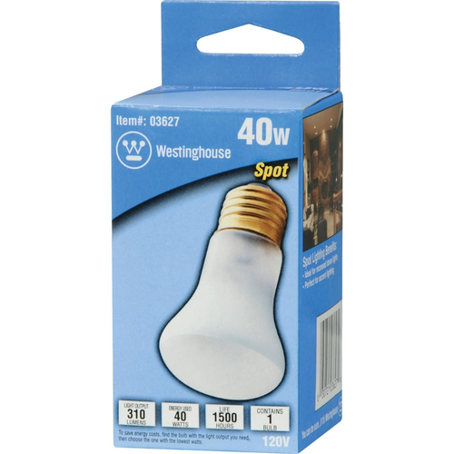 Westinghouse 03627 Incandescent Bulb 40 W R16 Spotlight E26 (Medium) White Clear