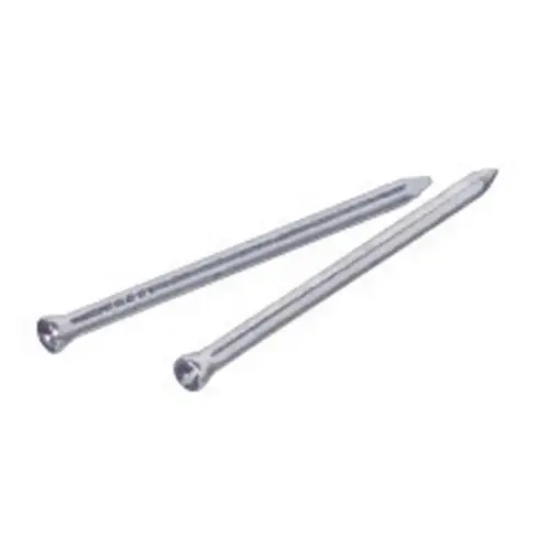 Nail 2" Trim Steel Flat Head Silver