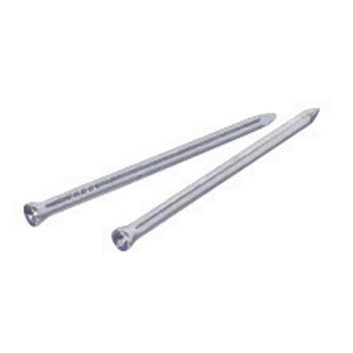 Nail 2-1/2" Trim Steel Flat Head Silver