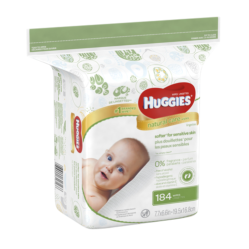HUGGIES 31816 Huggies Huggies Baby Wipes Natural Care Fragrance Free, 184 Count