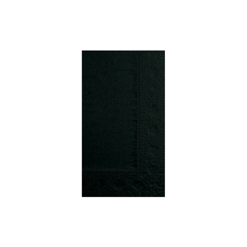 HOFFMASTER 180513 Hoffmaster 15 Inch X 17 Inch 2 Ply 1/8 Fold Paper Black Dinner Napkin, 125 Each