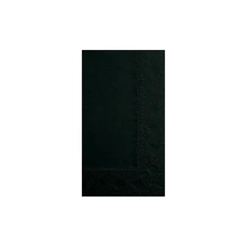 Hoffmaster 15 Inch X 17 Inch 2 Ply 1/8 Fold Paper Black Dinner Napkin, 125 Each