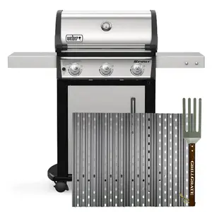 GrillGrate For Weber Spirit 300 and older Genesis Models Replacement GrillGrate Set 17.38 in. L X 22