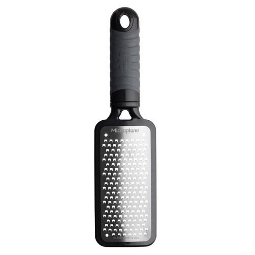 Microplane 44001 Coarse Cheese Grater Silver/Black Plastic/Stainless Steel Polished