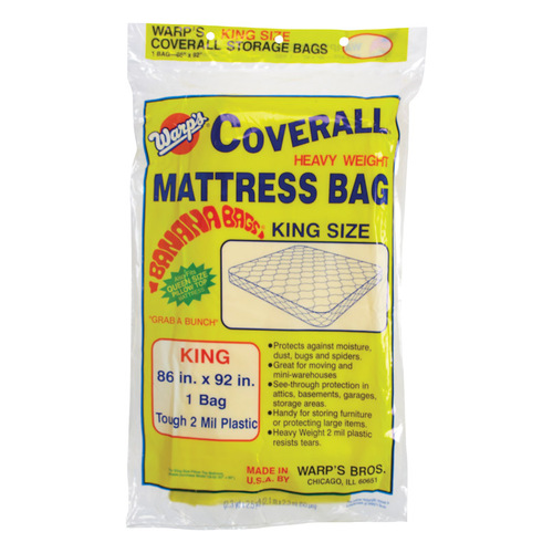 Storage Bag Warp's King Size Yellow Yellow