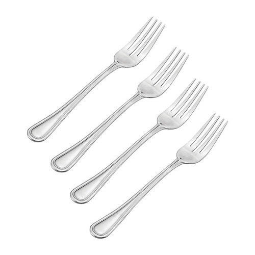 Pfaltzgraff 5087313 Dinner Fork Set Silver Stainless Steel Flatware Silver