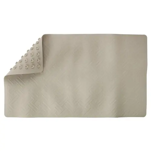 Living Accents MB3212-TAN Bath Mat 28" L X 16" W Beige Thermo Plastic Elastomer Latex Free Beige