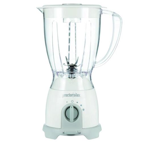 Proctor Silex 58130PS Blender White Plastic 48 oz 8 speed White