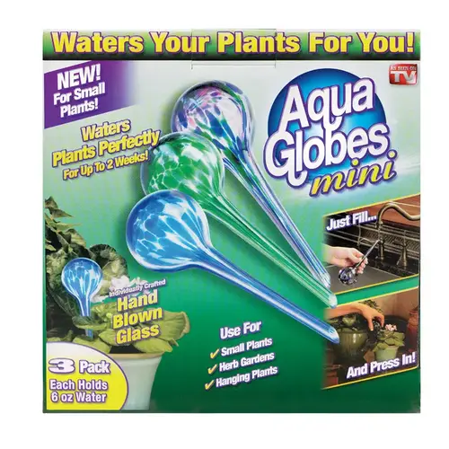 Aqua Globe As Seen On TV Assorted Glass Assorted Pair