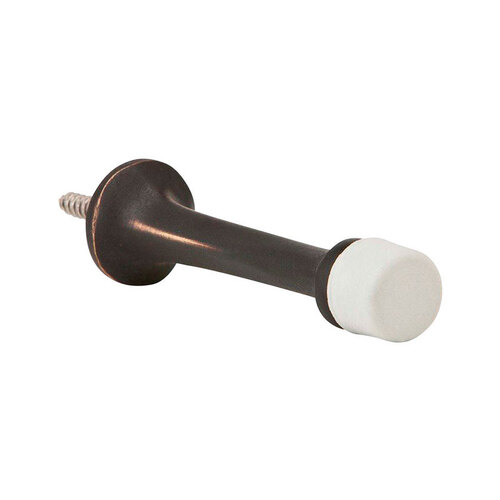 IVES SP61MB10B Ives Series Base Door Stop, 7/8 in Dia Base, 3-1/8 in Projection, Brass, Bronze