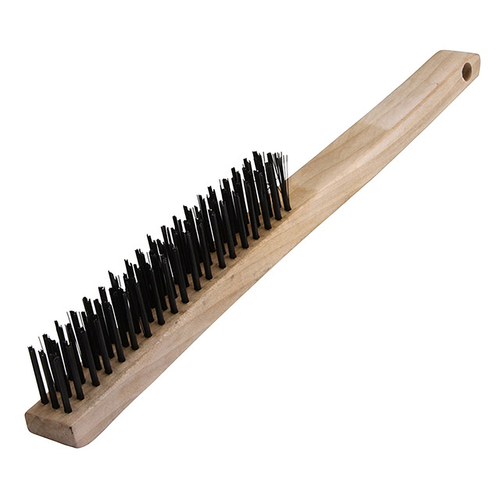 Wire Brush 3" W X 14" L Carbon Steel - pack of 12