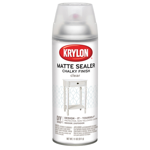 Paint Sealer, Chalky, Clear, 12 oz, Aerosol Can - pack of 6