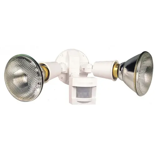 Floodlight Motion-Sensing Hardwired Halogen White White