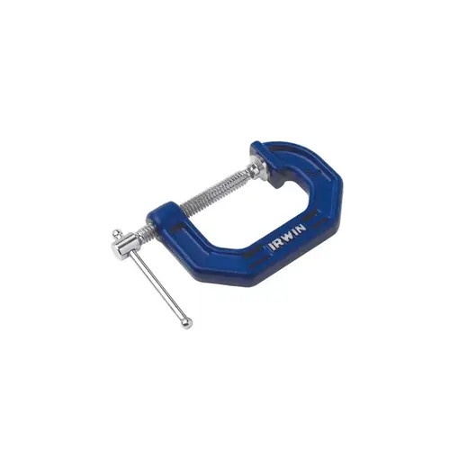 C-Clamp, 900 lb Clamping, 1 in Max Opening Size, 1-3/16 in D Throat, Steel Body