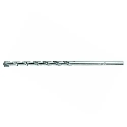 Drill Bit, 1/2 in Dia, 13 in OAL, Percussion, Spiral Flute, 1-Flute, 3/8 in Dia Shank Nickel