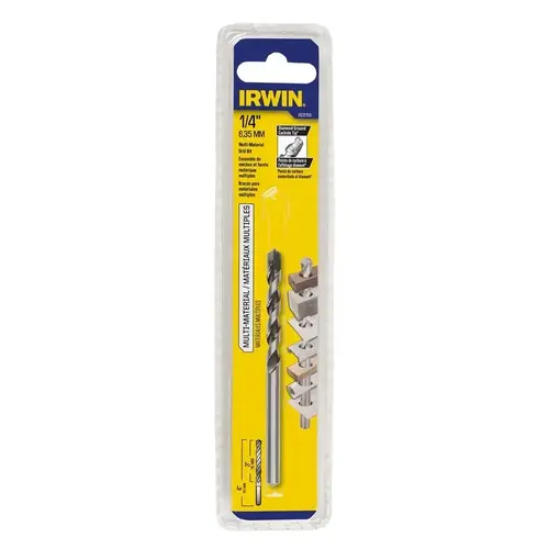 Jobber Drill Bit, 1/4 in Dia, 4 in OAL, Spiral Flute, 1-Flute, 1/4 in Dia Shank, Straight Shank Oxide - pack of 5