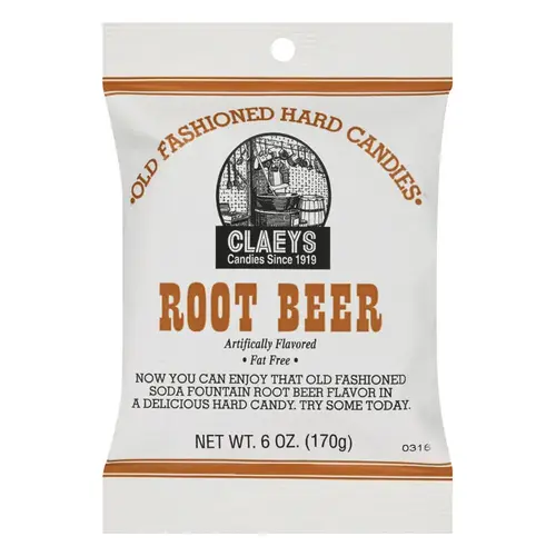 Claeys 686 Hard Candy Old Fashioned Root Beer 6 oz