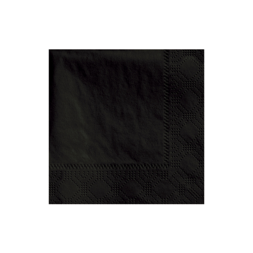 HOFFMASTER 180313 NAPKIN BEVERAGE BLACK 9.5X9.5 2 PLY