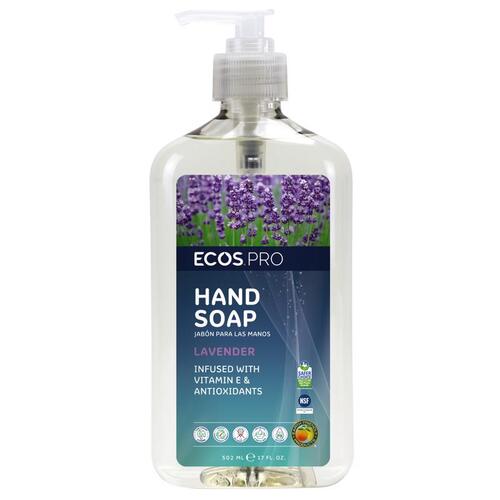ECOS PL9665/06 PL Hand Soap Clear, Liquid, Clear, Lavender, 17 oz Bottle
