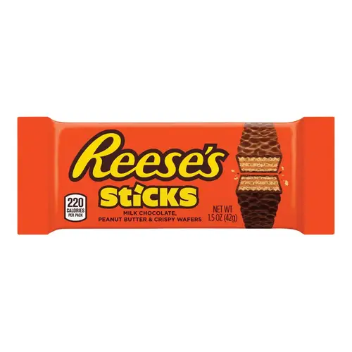 Candy Bar Reese's Sticks Crisp Wafer, Milk Chocolate, Peanut Butter 1.5 oz