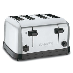 WARING COMMERCIAL WCT708-3 COMML 4-SL TOASTER CHROME SINGLE PACK