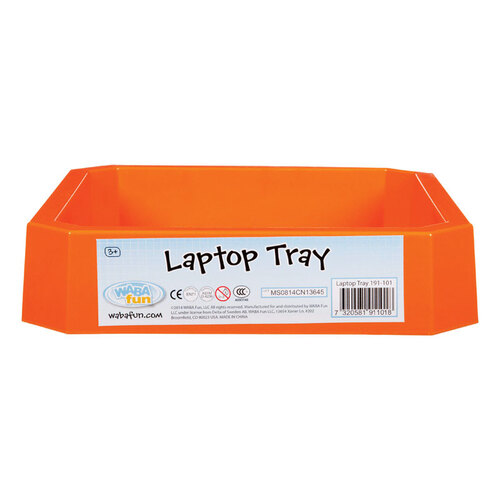 Kinetic Laptop Sand Tray Plastic Orange 1 pc Orange