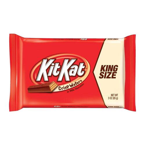 Kit Kat 3400022600 Candy Bar King Size Crisp Wafers in Milk Chocolate 3 oz