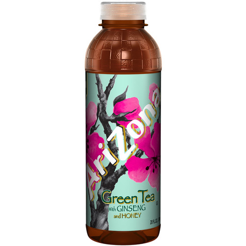 ARIZONA 1003608 Tea Green with Ginseng and Honey 20 oz