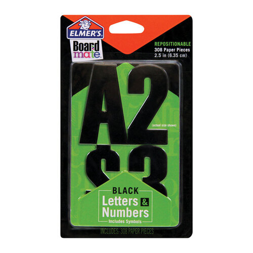Elmer's E3069 Stencil Elmer's Board Mate 2.5" Paper Numbers