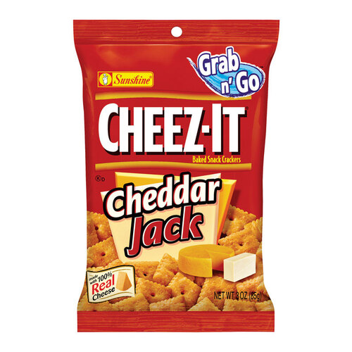 Cheez-It 2410020360 Crackers Grab n' Go Cheddar Jack 3 oz Pegged