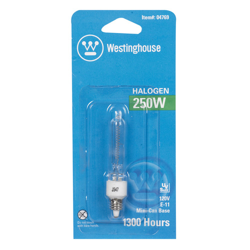Westinghouse 04769 Halogen Bulb 250 W T4 4,250 lm White Clear