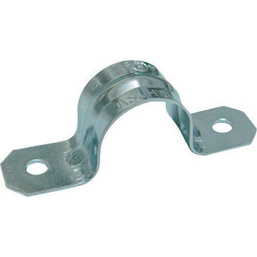 2 Hole Strap ProConnex 1" D Zinc-Plated Steel