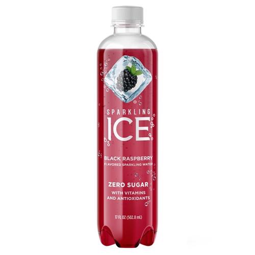 Sparkling Ice 24573-XCP12 Carbonated Water Black Raspberry 17 oz - pack of 12