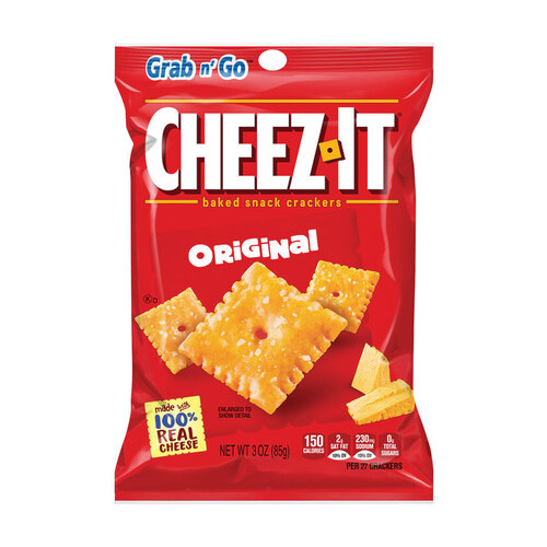 Cheez-It 2410019132 Crackers Grab n' Go Original 3 oz Pegged