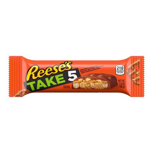 Hershey's 3400038645 Candy Bar Hershey's Reese's Take 5 Pretzels, Caramel, Peanuts, Peanut Butter and Chocolate 1.5 o