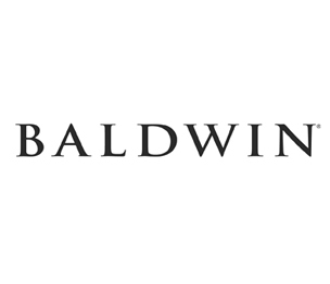 Baldwin Reserve 8BR0701010 Single Cylinder Handleset Thick Door Kit Satin Black Finish