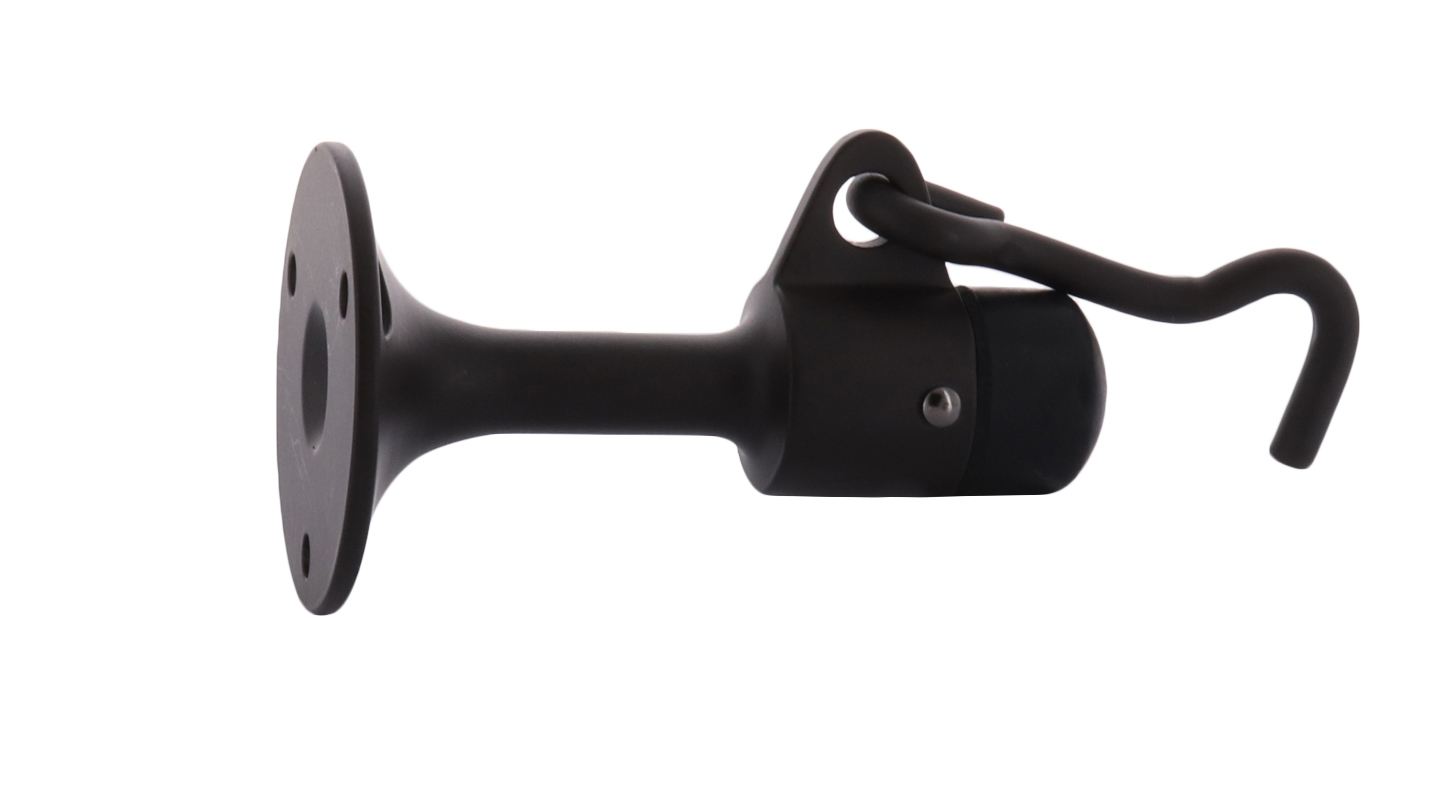 CRL DL2531DU Dark Bronze Wall Mounted HeavyDuty Door Stop with Hook