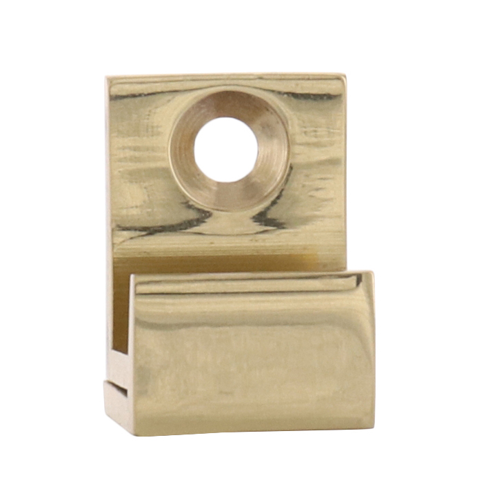 CRL MC01BR Brass 5/8" Wide Mirror Clip Set