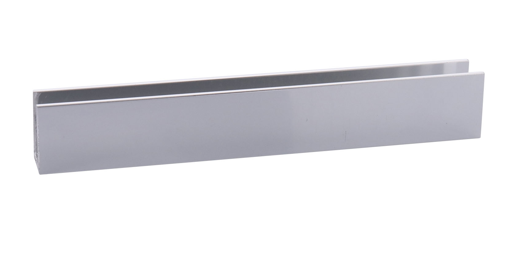 CRL SDCD38BA Brite Anodized 3/8" Fixed Panel Shower Door Deep UChannel 95"